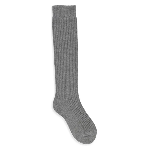 Brunello Cucinelli Grey Cucinelli Cashmere And Viscose Socks Grey 