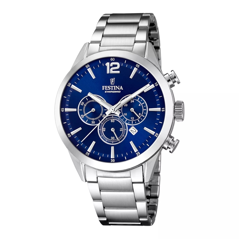 Festina Chronograph Timeless Uhr Silber