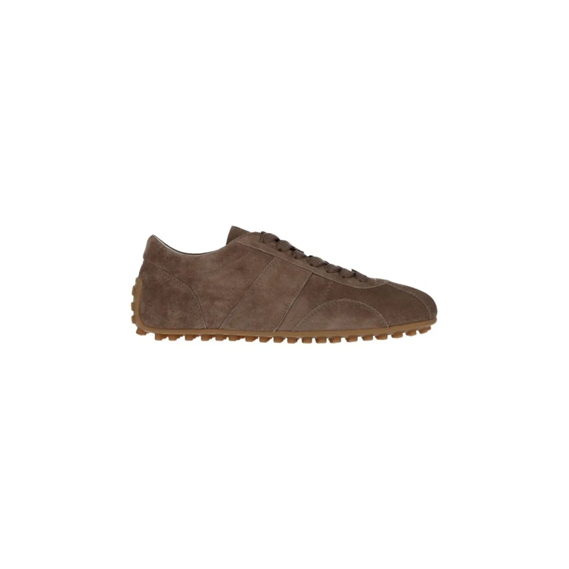 Tod's Low-Top-Sneaker Brown Suede Low-Profile Sneakers With Tonal Stitch Brown