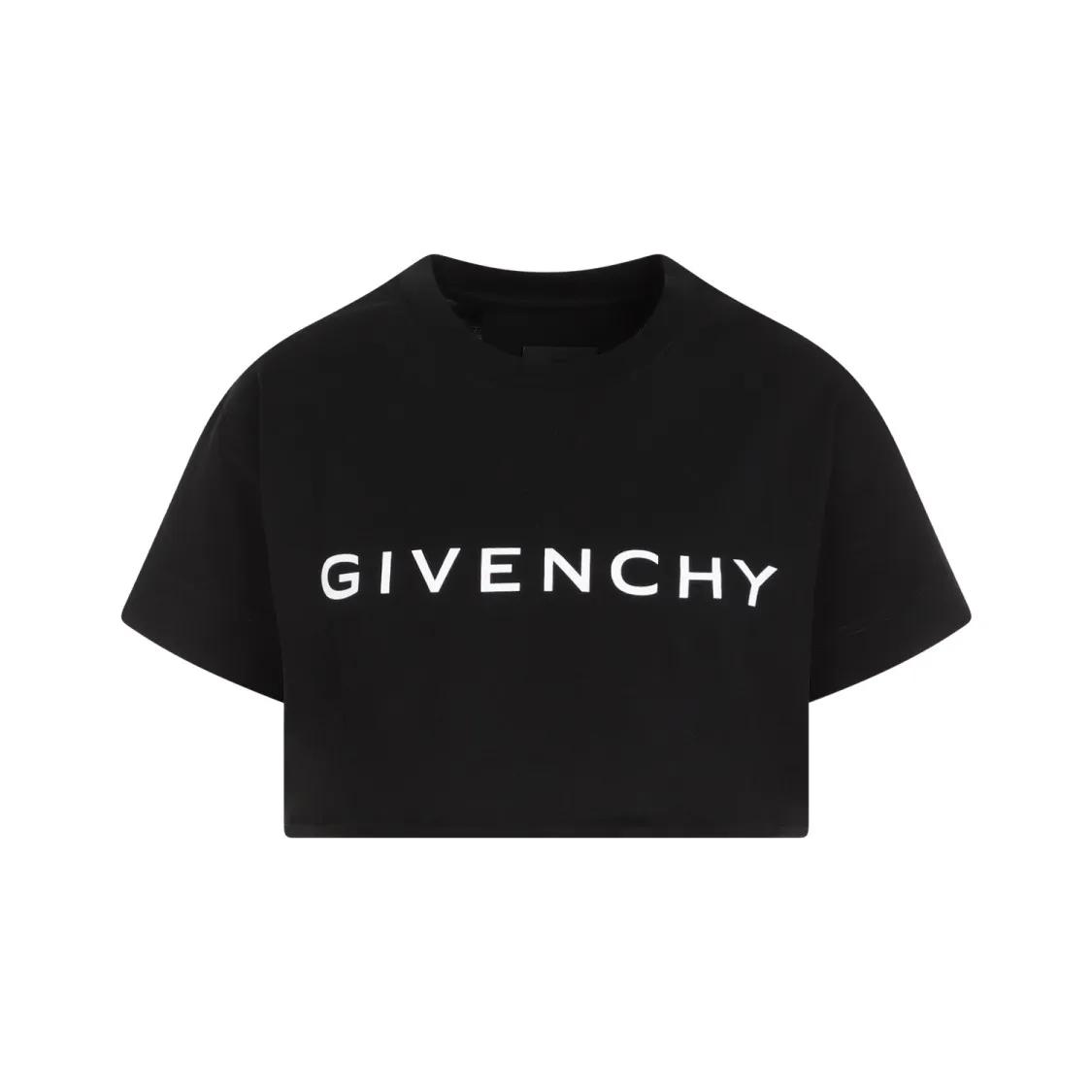 Givenchy - Cropped T-Shirt - Größe XS - schwarz