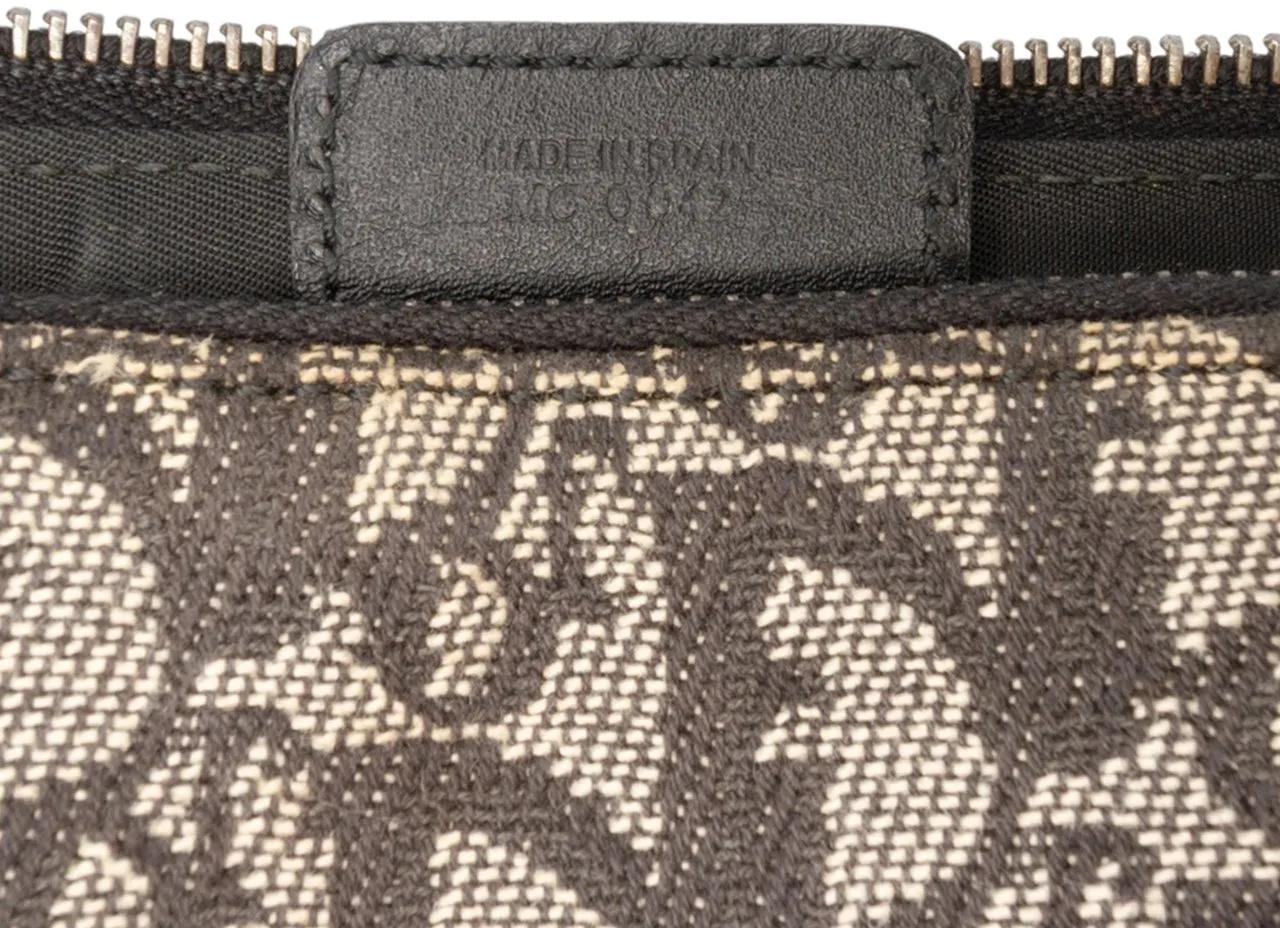 Thumbnail - Christian Dior Hobo Bags - Mini Diorissimo Canvas Saddle Pochette - Gr. unisize - in Schwarz - für Damen