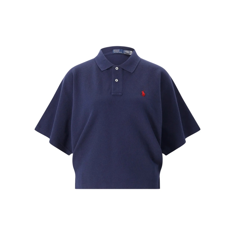 Polo Ralph Lauren Polohemd Kurzarm-Poloshirt mit Logo blau