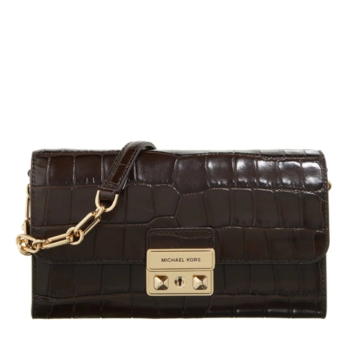 MICHAEL Michael Kors Tribeca Long Wallet On Chain Crossbody Chocolate Borsetta a tracolla