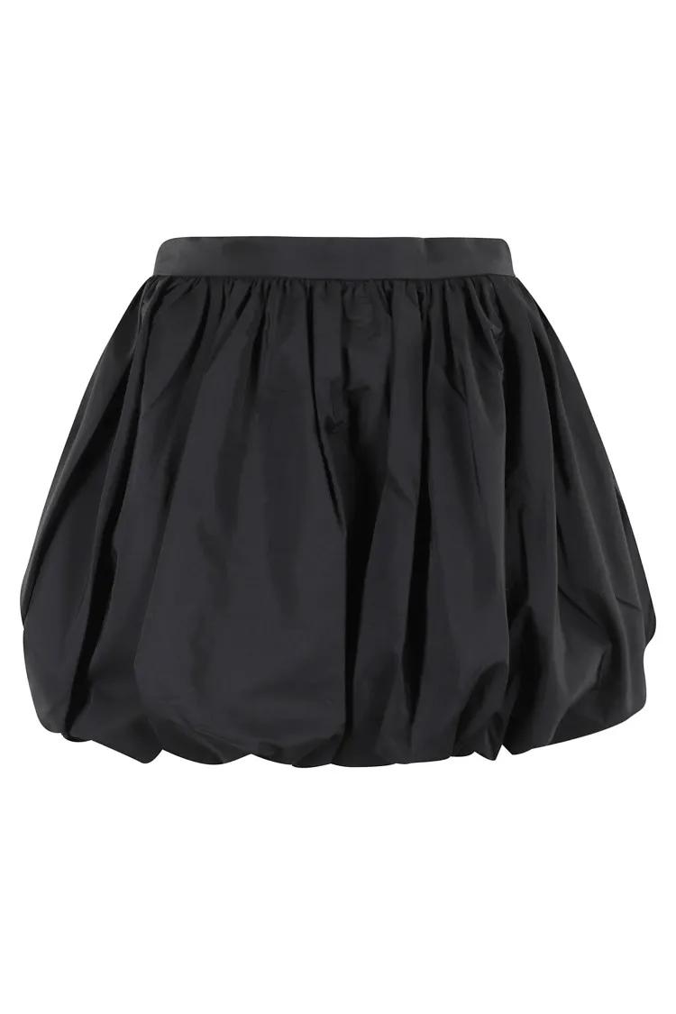 Thumbnail - Andamane - Mini Skirt In Cotton Taffeta - Größe 42 - black