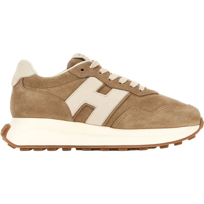 Hogan Low-Top-Sneaker Flat Shoes Biscoto Medio Ghiaggio beige