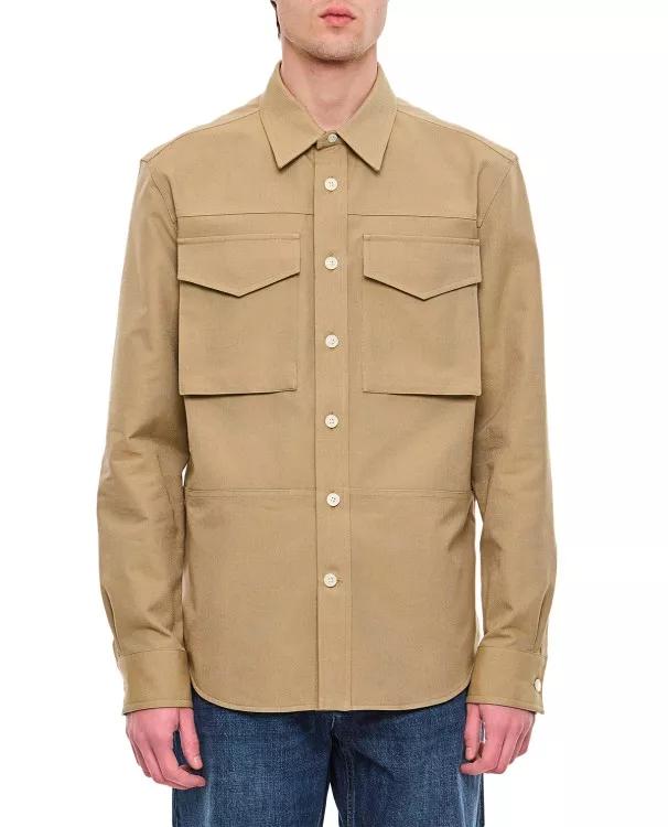 Alexander McQueen - Cotton Military Pocket Shirt - Größe 15 ,5 - brown