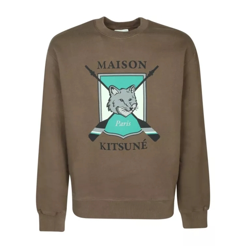 Maison Kitsune Long Sleeve Soft Fabric Sweatshirt Green 