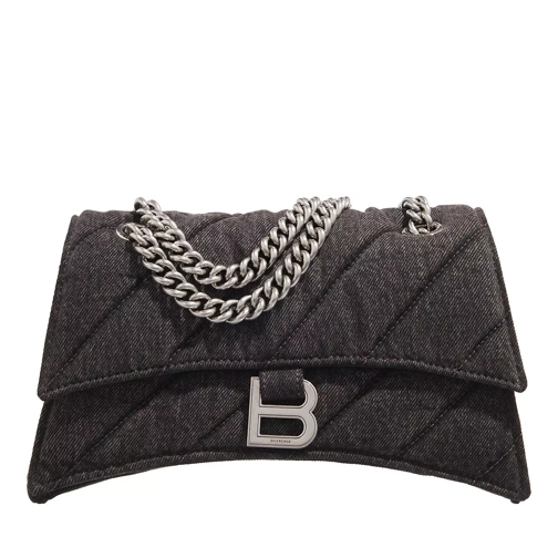 Balenciaga Hourglass Shoulder Bag Charcoal Black Crossbody Bag