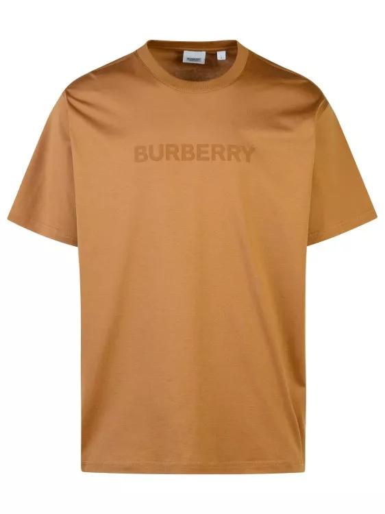 Burberry - Harriston%27 Beige Cotton T-Shirt - Größe S - brown