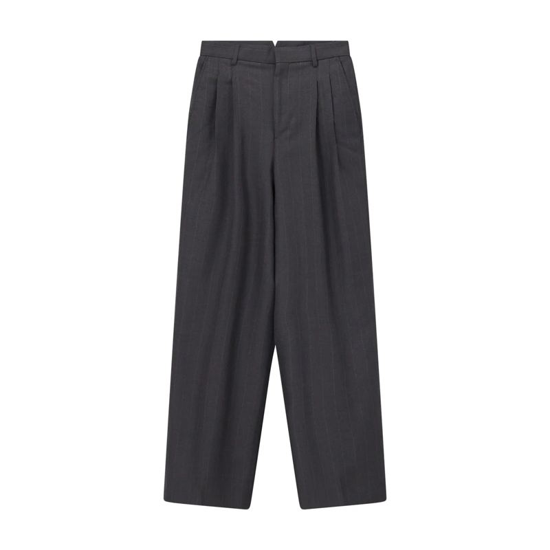 AMI Paris Hose Hose aus Baumwoll-Mix braun