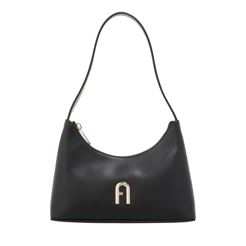 Furla Hobo Bag Furla Diamante Mini Shoulder Bag Nero