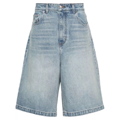 Rhude  Drop-Crotch Denim Shorts Blue