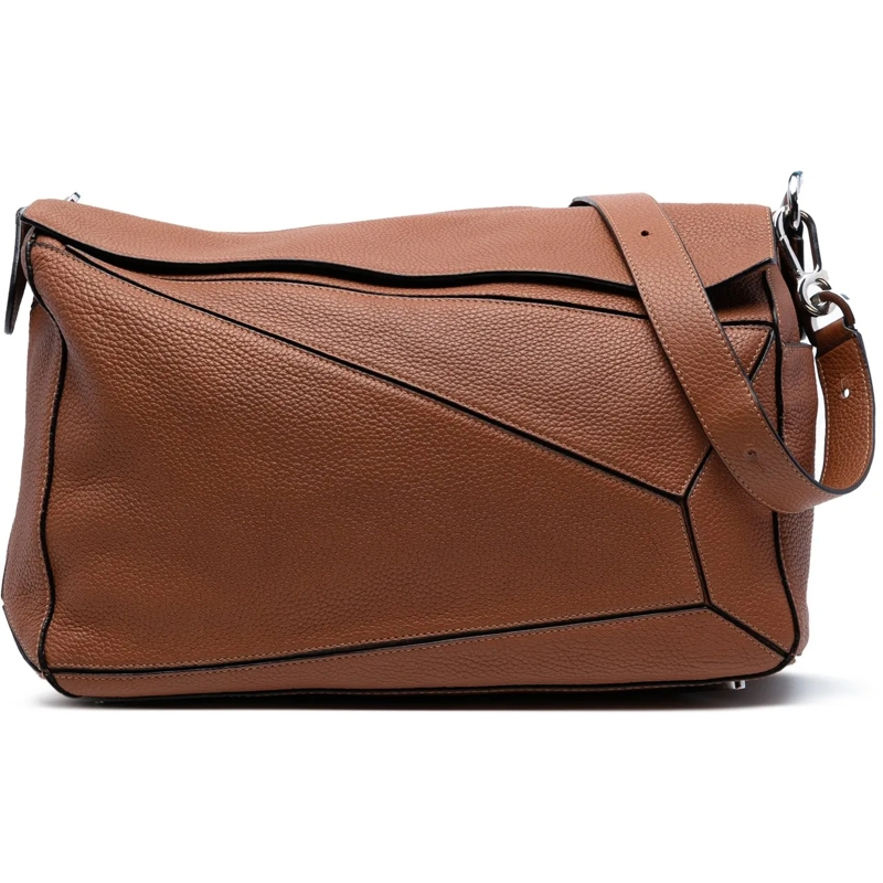 Loewe Sac à bandoulière Large Calfskin Puzzle Satchel braun