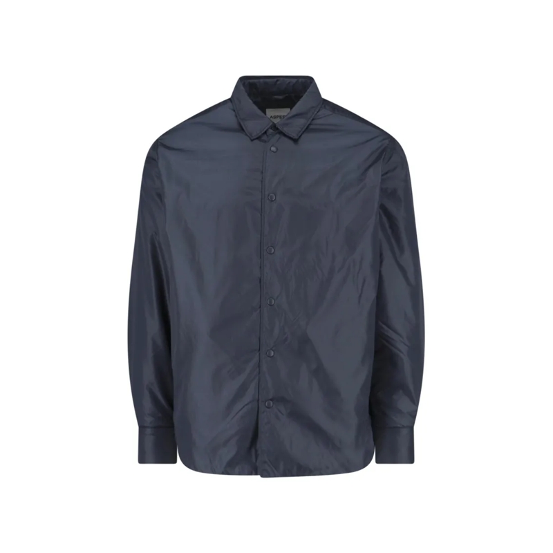 Aspesi Overhemd Tailored Fit Button-Down Shirt With Pointed Collar Black