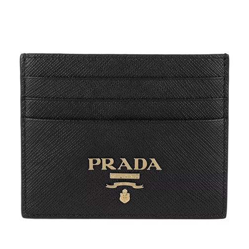Prada Card Holder Saffiano Leather Black Card Case