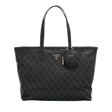 Guess Power Play Large Tech Tote Coal Logo | Shopping Bag