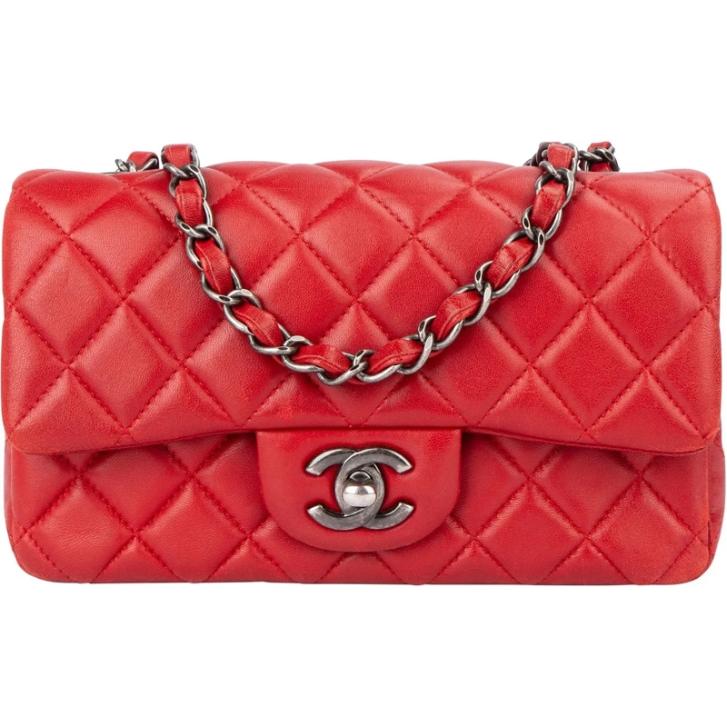 Chanel Sac à bandoulière Chanel Quilted Lambskin Antique Single Flap Crossb mehrfarbig