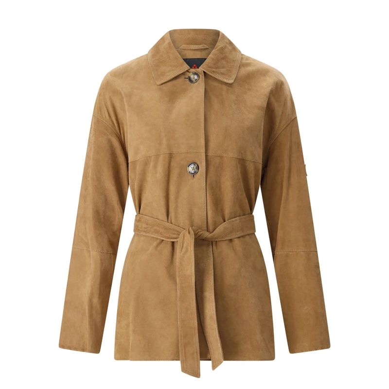 Peuterey Overgangsjas Jacke Machuca aus Veloursleder braun