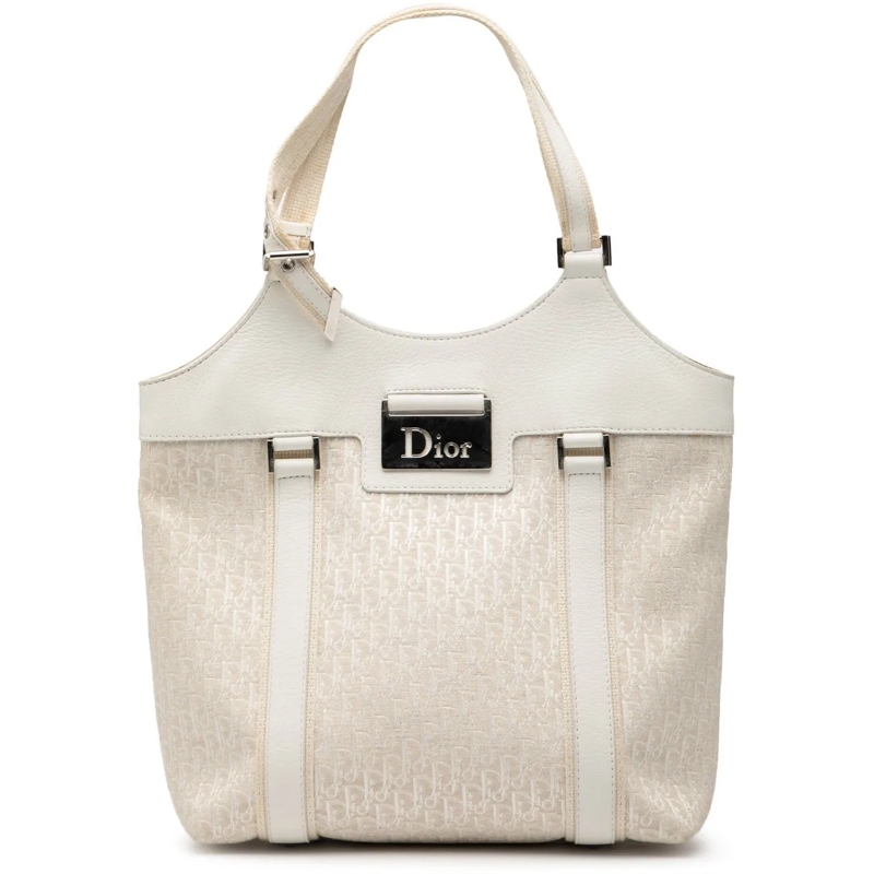 Christian Dior Shopper Diorissimo Trotter Canvas Street Chic Tote weiß