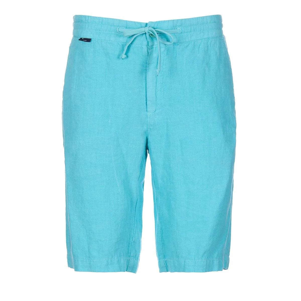 04651 - Linen Bermuda - Größe M - blau