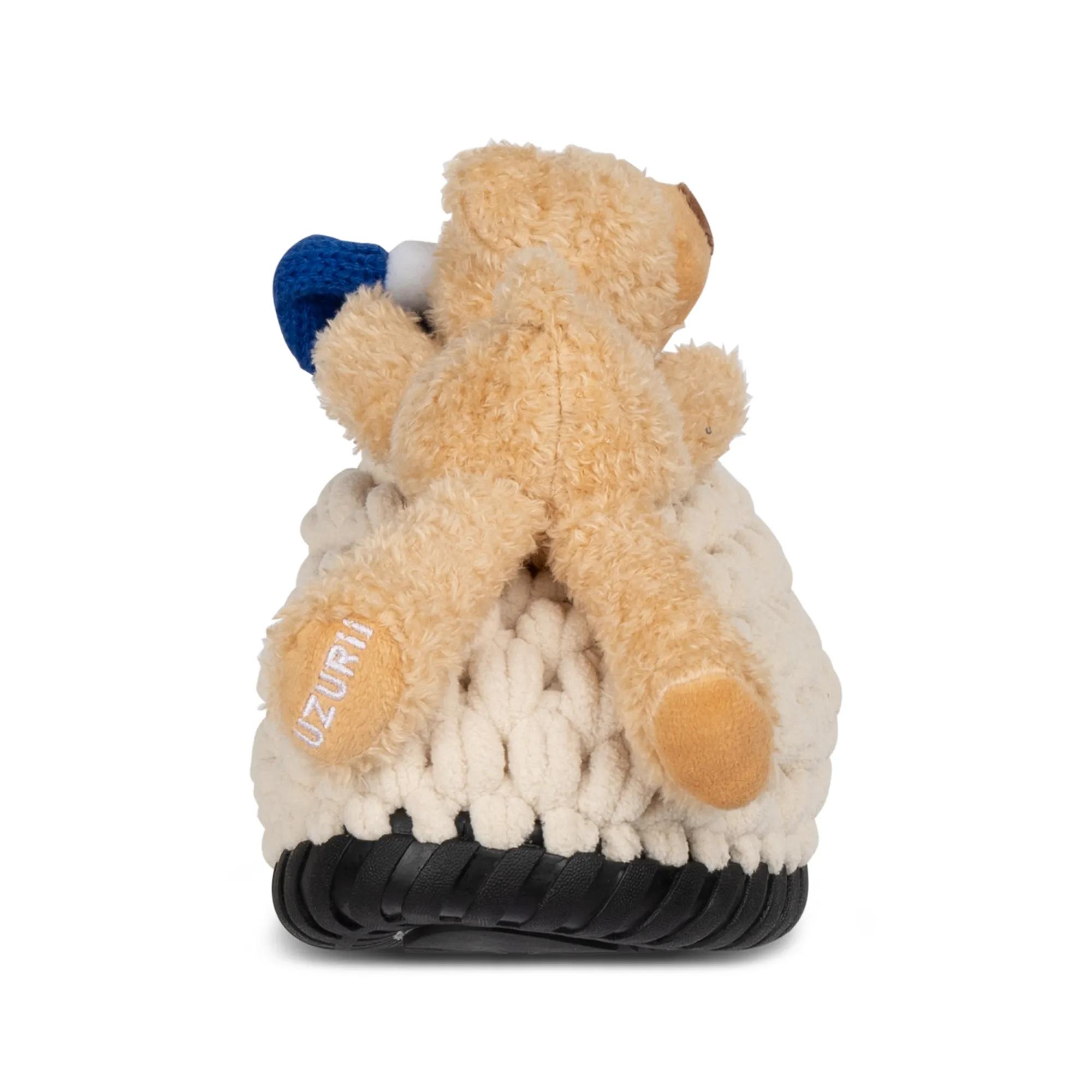 Thumbnail - UZURII Slipper & Pantoletten - Pantoffeln Pantoffel Teddy Bear - Gr. 37_38 - in Beige - für Damen