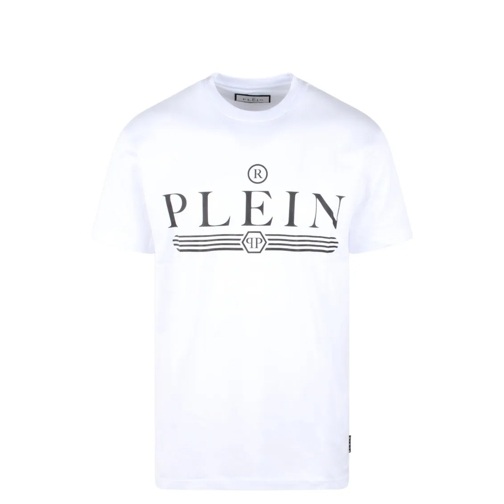 Philipp Plein Round Neck Ss Logo T-Shirt White T-tröjor