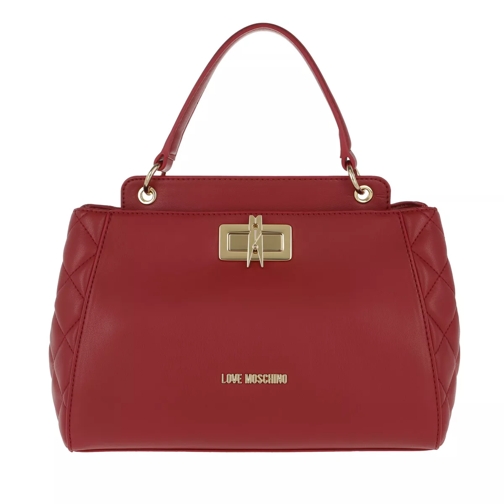 Love Moschino Quilted Nappa Pu Tote Rosso Tote