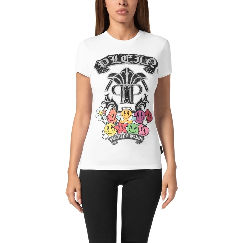 Philipp Plein T-Shirt T-Shirt Slim Fit weiss(Image 3)