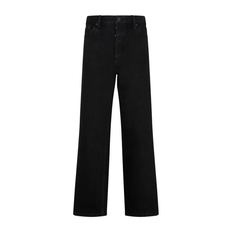 Balenciaga - Black Cotton Ankle Cut Jeans - Größe 27 - schwarz