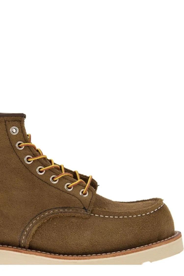 Thumbnail - REDWING Loafer - Brown Suede Moc Toe Flat Shoes - Gr. 11 - in Braun - für Damen