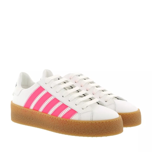 Dsquared2 Classic Sneakers White/Pink lage-top sneaker