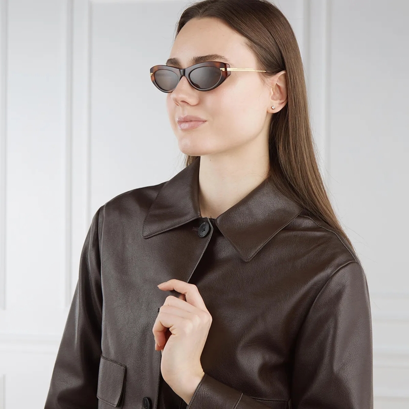 Bottega Veneta Sonnenbrille BV1368S-002 Havana-Gold-Brown(Image 3)