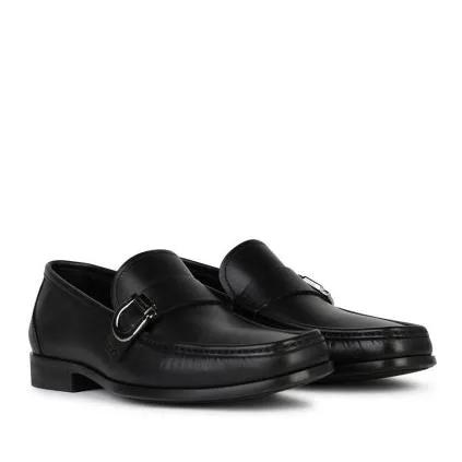 Salvatore Ferragamo Loafers & Ballerinas - Caspian%27 Black Leather Loafers - Gr. 6_5 - in Schwarz - für Damen