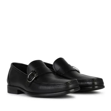 Salvatore ferragamo black loafers store