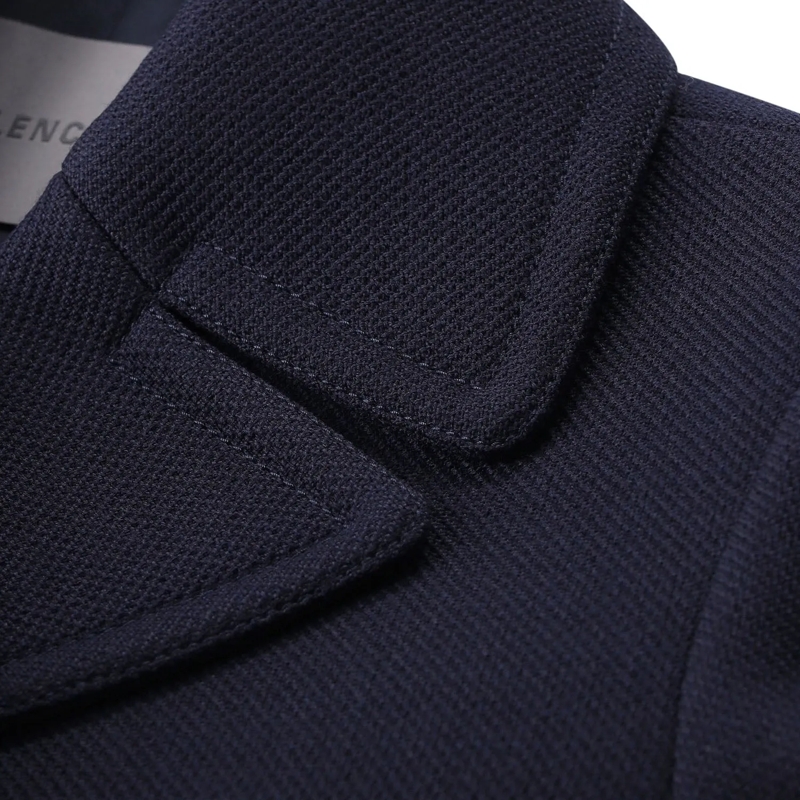 Balenciaga Jacke Blazer aus Baumwoll-Mix blau(Image 5)