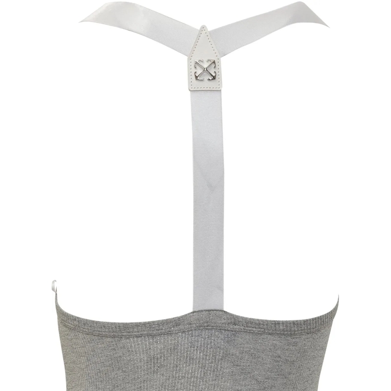Off-White Robe longue Abito Alla grau(Image 4)