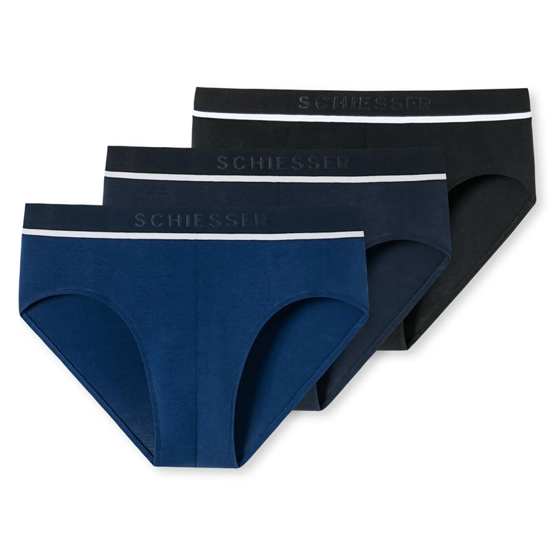 SCHIESSER  3PACK Rio-Slip "95/5" 3er Pack schwarz
