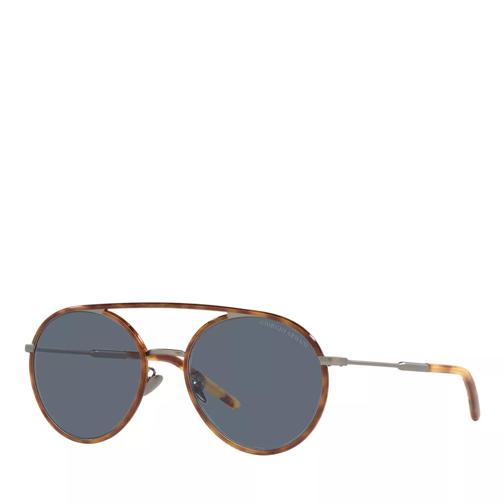 Giorgio Armani 0AR6121J Matte Gunmetal/Avana Miele Sonnenbrille