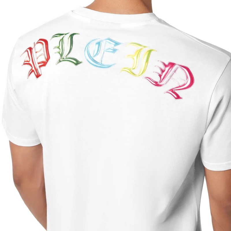 Philipp Plein T-Shirt T-Shirt Rundhalsausschnitt Ss Teddy weiss(Image 5)