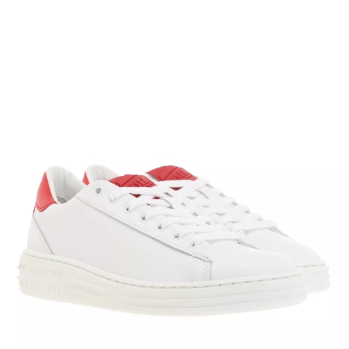 MSGM Sneakers Red/White lage-top sneaker