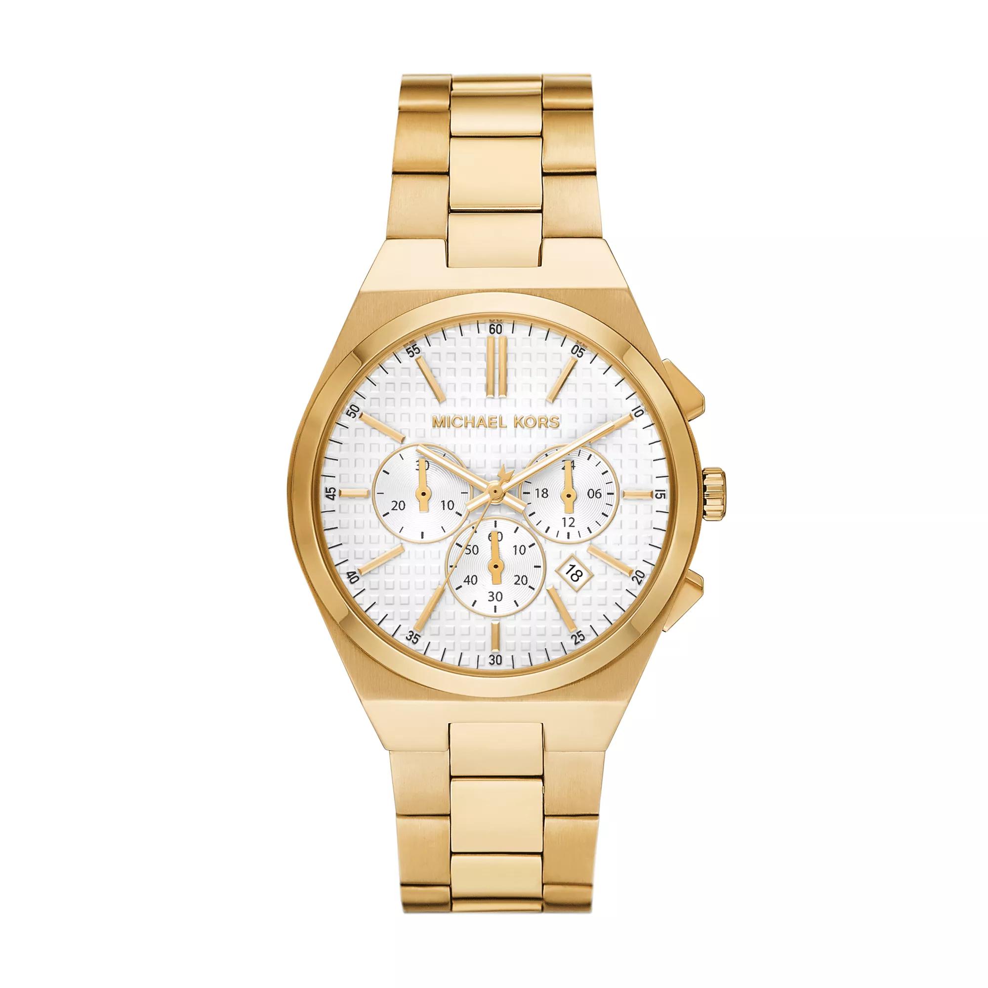 Michael Kors Uhren - Lennox Chronograph Stainless Steel Watch - Gr. unisize - in Gold - für Damen