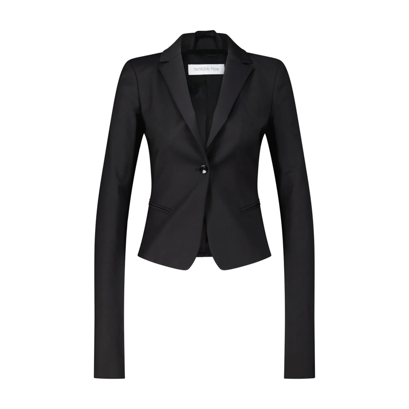 Patrizia Pepe Blazer Figurbetonter Blazer Blau