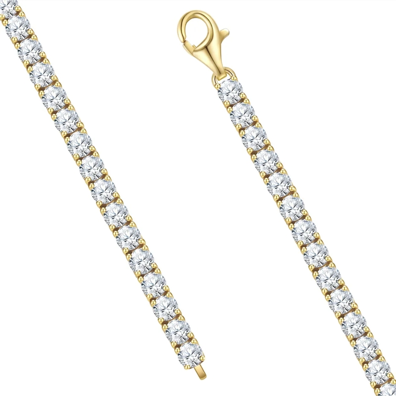 Trilani Armband Sterling Silber Armband Zirkonia gold(Image 4)