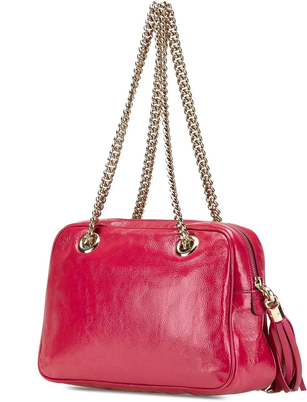 Thumbnail - Gucci Hobo Bags - 2000-2015 Patent Soho Chain Zip Shoulder Bag - Gr. unisize - in Gold - für Damen