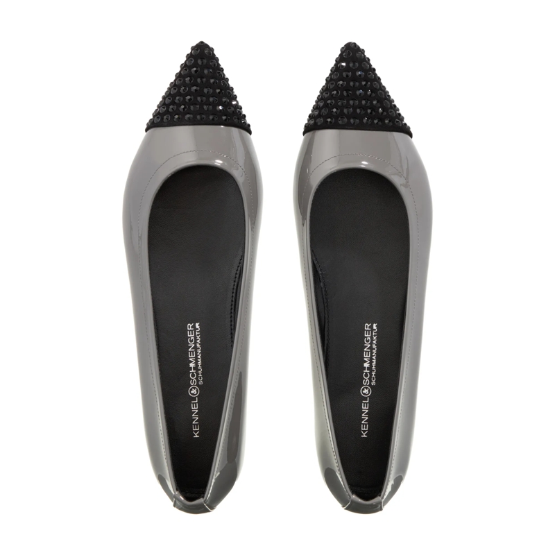 Kennel & Schmenger Ballerinas GRETA Samtz/Softlack schwarz/grigio(Image 5)