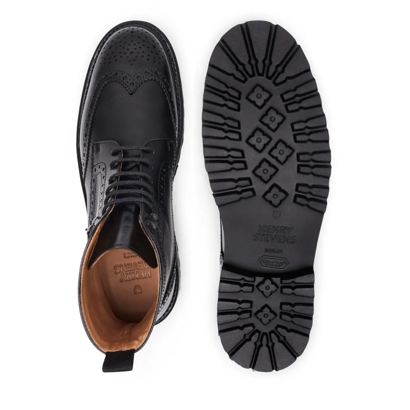Henry Stevens Laarzen Schnürboots Bonnie FBDB5 schwarz(Image 4)