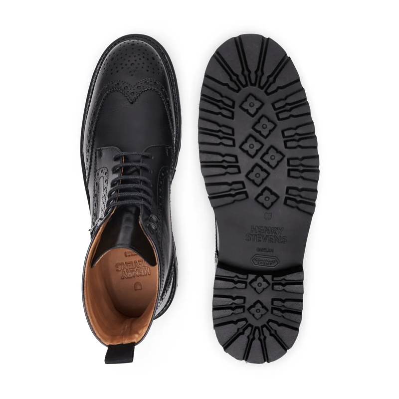 Henry Stevens Laarzen Schnürboots Bonnie FBDB5 schwarz(Image 4)