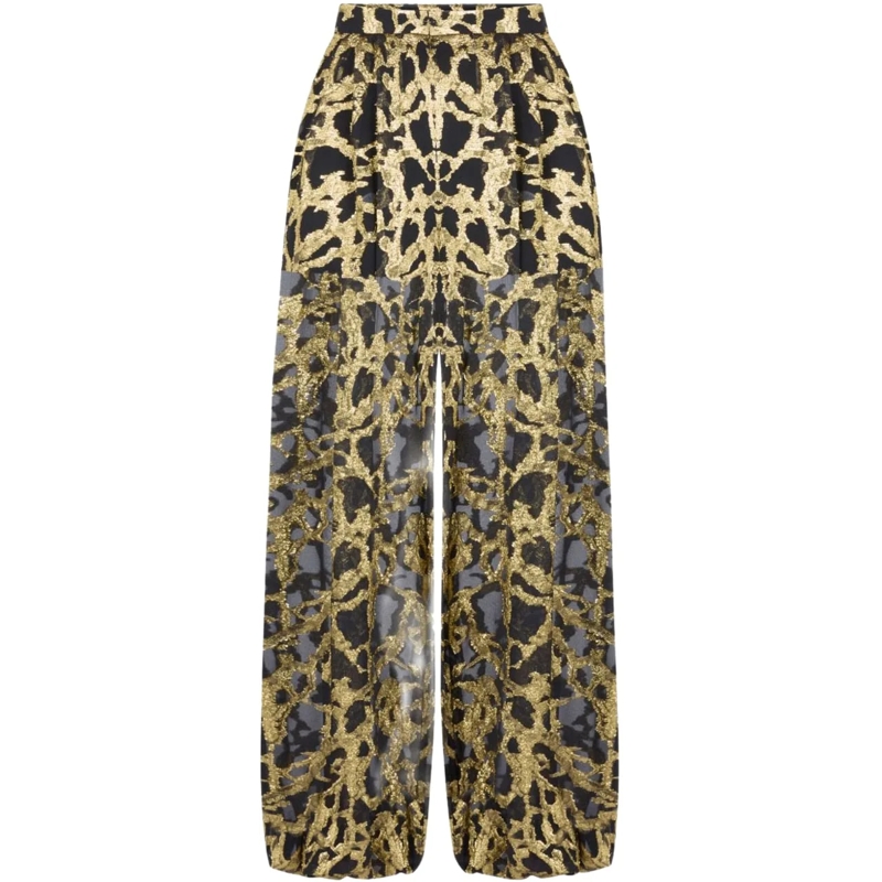 Nina Ricci  Trousers Black Gold schwarz