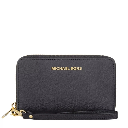 MICHAEL Michael Kors Jet Set Travel Large Flat Phone Case Black Phone Bag