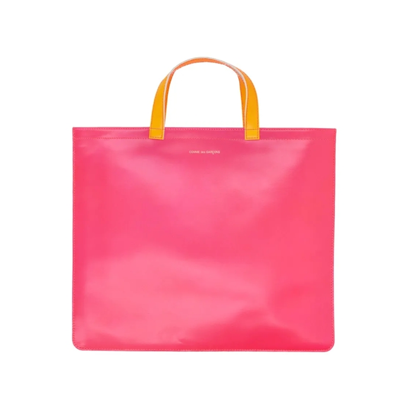 Comme des Garcons Fourre-tout Super Fluo Tote Bag Burgundy